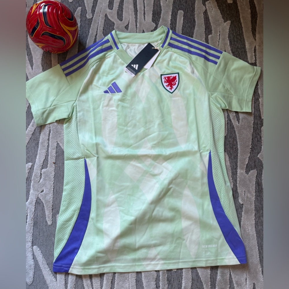 Adidas [M] Wales “Red Dragons” 2025 Soccer Away Women’s Jersey - Green JD7452